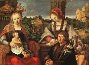 Lucas van Leyden Madonna and Child with Mary Magdalene and a Donor China oil painting reproduction